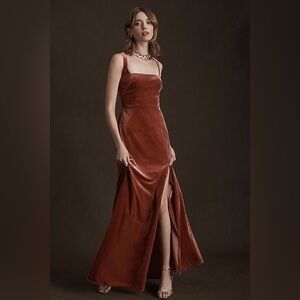 Jenny Yoo Rust Maxi Dress